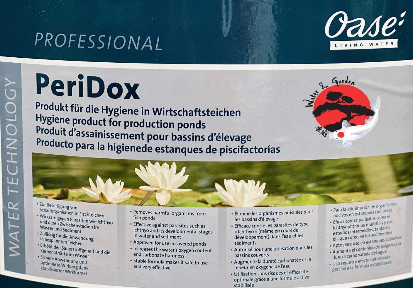 Oase PeriDox algaírtó, fertőtlenítő és parazitafertőzést kezelőszer